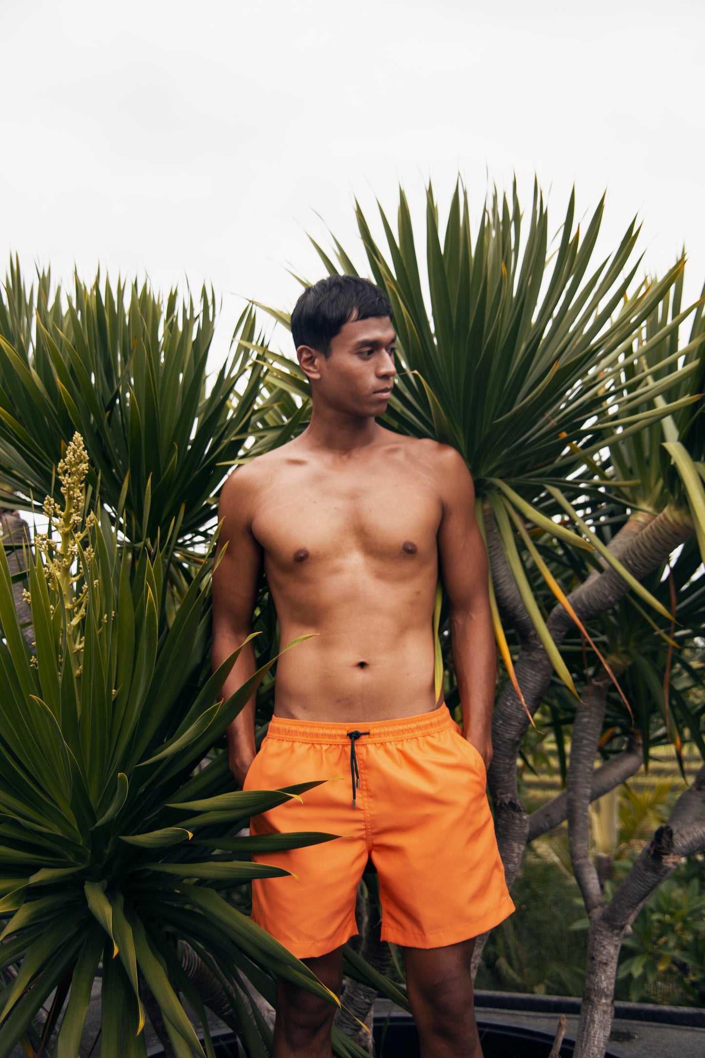 Men's Tangerine Swim Trunks