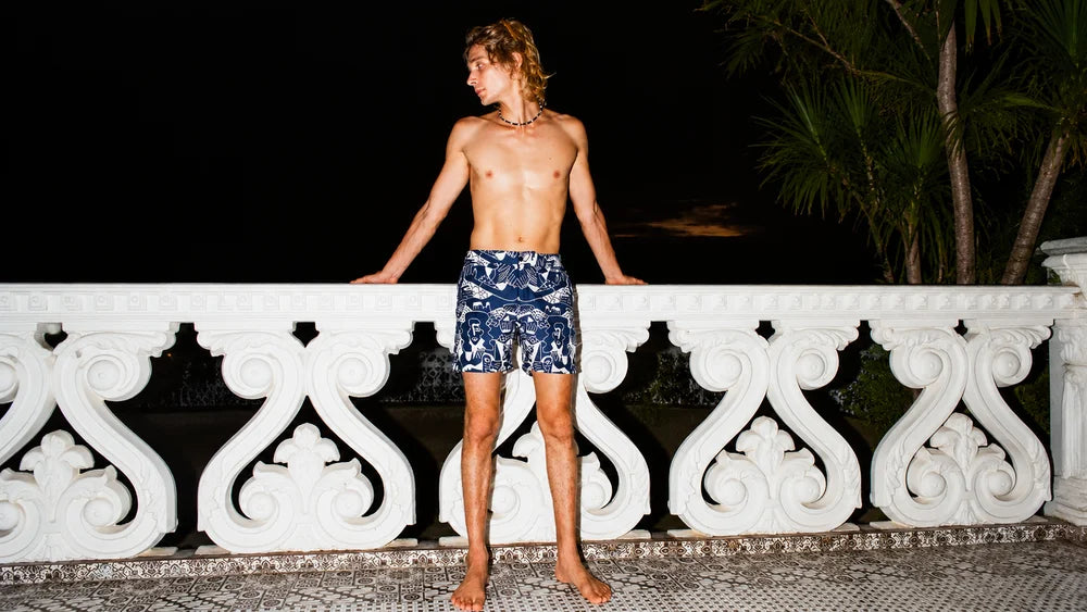 Nighttime Terrace Fashion Portrait