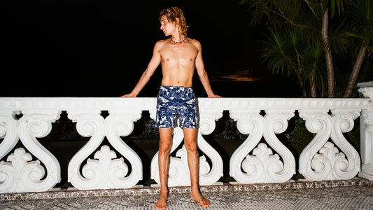 Nighttime Terrace Fashion Portrait